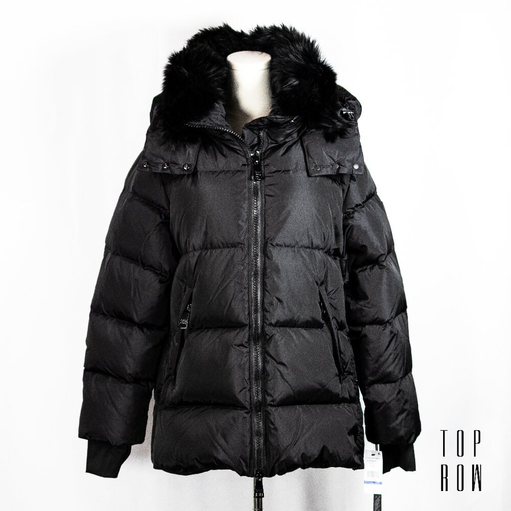 Sam. Scarlett Shearling Trim Puffer Coat